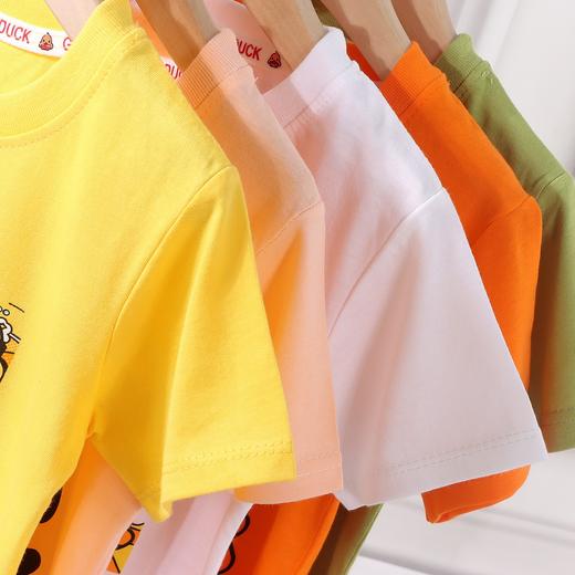 【59.9元任选三件】小黄鸭G.DUCK夏季儿童纯棉T恤男女童短袖薄款 商品图6