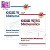 英国CGP原版 WJEC GCSE Maths Exam Practice Workbook 中级进阶数学 考试练习手册 备考复习自测套装2册 含答案 商品缩略图0