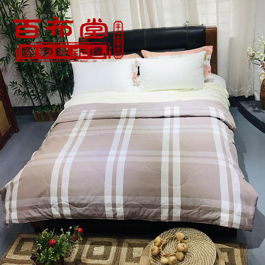 （乡村振兴商品）百布堂纯棉粗布健康养生空调被-卡其色 商品图0