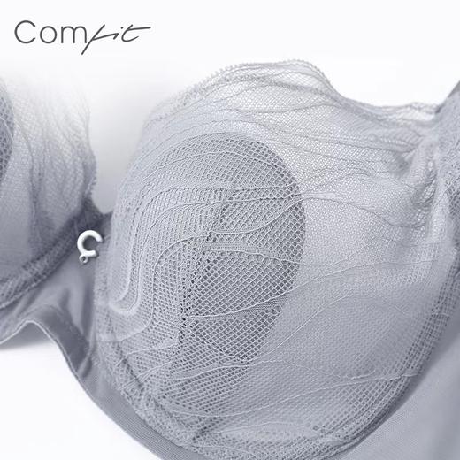 Comfit超薄款文胸单层蕾丝内衣大胸显小胸兔耳朵大码胸罩CB00131 商品图4
