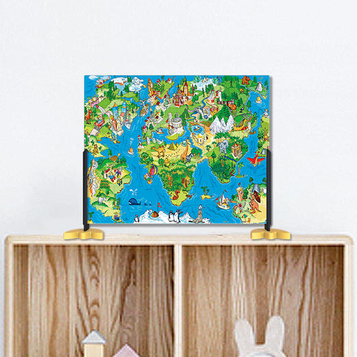 【折扣商品 不退不换】80片 儿童拼图 塑料拼图T1014 环游世界 商品图1