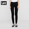 Lee商场同款女款黑色贴身小脚破洞时尚牛仔裤L12400AP69HQ 商品缩略图0