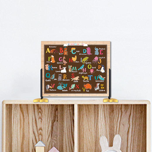 【折扣商品 不退不换】80片 儿童拼图 塑料拼图T1022 动物ABC 商品图1