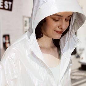 【直发】芬狄诗新款宽松珠光色潮感防晒服女弧形帽檐SPF40防晒衣FA00042