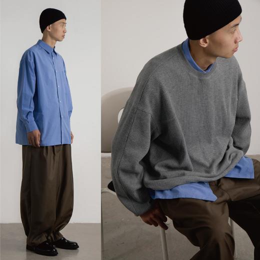 CryingCenter 浓郁海洋 冰岛紫宽松通勤衬衫 哭喊中心 商品图1