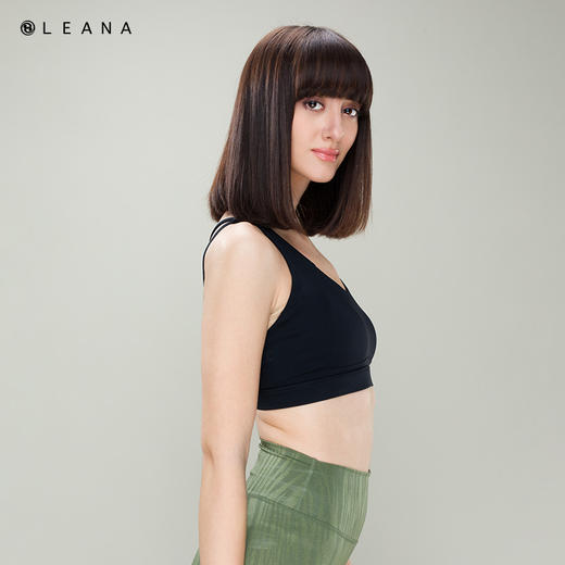 LEANA瑜伽体式背心交叉美背运动健身含胸垫可拆卸抹胸户外跑步内衣1313 商品图1