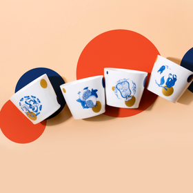 吉祥纹样杯“不多皆有”礼盒 （景德镇发货）