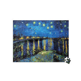 150片 迷你平面拼图 塑料拼图P1140 梵谷-星空