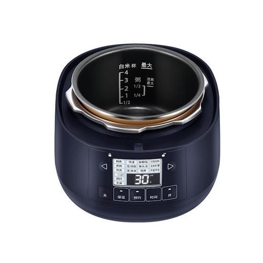松下（Panasonic）2L迷你智能电压力锅 多功能可预约电压力煲 开盖煮全自动排气 SR-PB201-B 商品图4