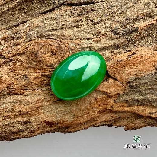 派瑞翡翠 翡翠戒面 冰种 绿色 商品图3