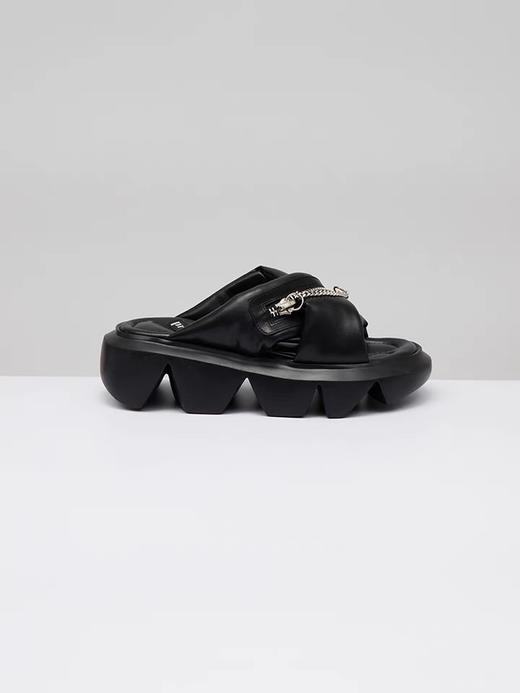 交叉带厚底拖鞋 商品图0