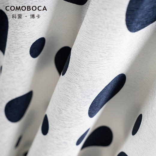 科蒙博卡夏季新品真丝连衣裙女V领黑白波点腰带桑蚕丝长裙KXMT031005A1D 商品图4