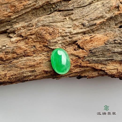 派瑞翡翠 翡翠戒面 冰种 绿色 商品图3