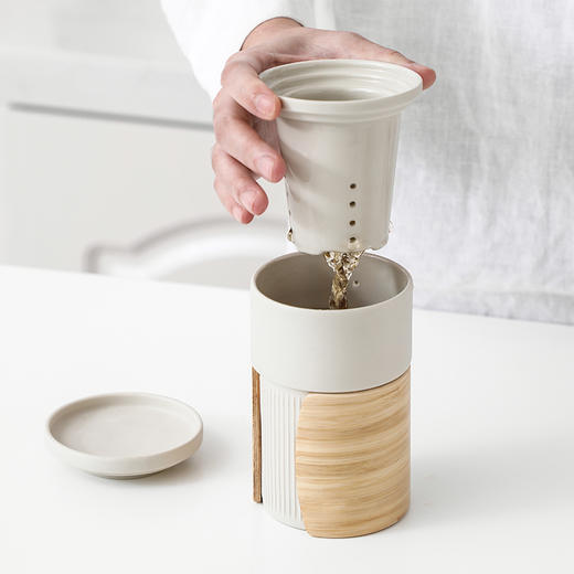 便携设计 “沐隐”茶隔杯（广东潮州发货） 商品图1