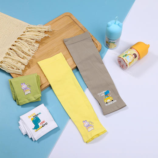 糖果味儿儿童冰袖422儿童冰袖防晒袖套宝宝夏季冰丝套袖男童女童户外可爱薄款冰袖 商品图0