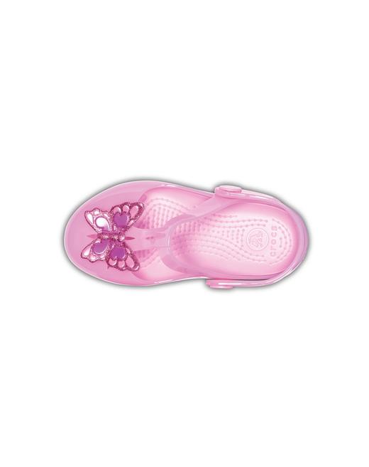 CROCS 亮透鞋面 Crocs卡骆驰伊莎贝拉缤女儿童沙滩凉鞋 FQ205044-6I2 商品图1