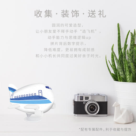 80片 飞机塑料拼图E5186 蓝天航空 商品图2