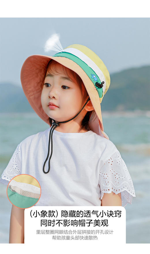 shukiku儿童防晒帽 商品图2