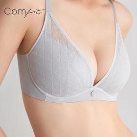 Comfit内衣女聚拢收副乳防下垂蕾丝提花简约文胸夹碗围CB00122