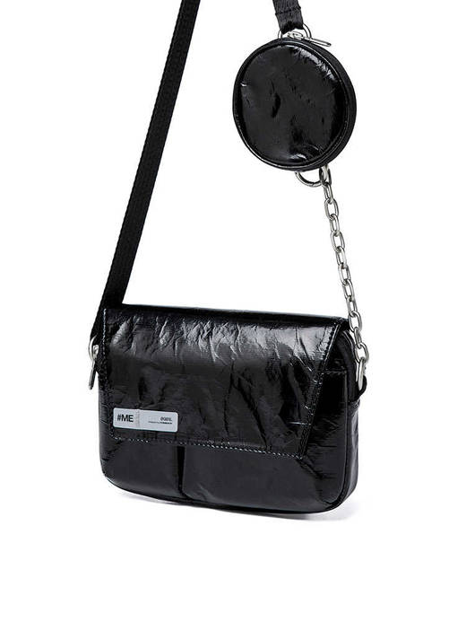 C0960 COMBACK #ME 女生系列 2020FW 黑色 小圆包翻盖小斜挎 商品图1