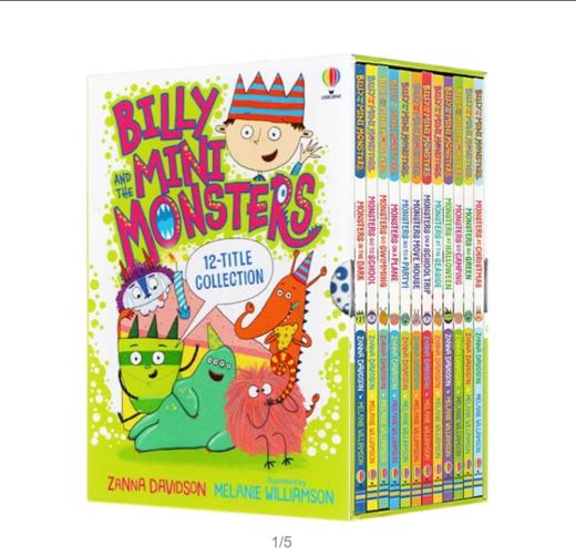 【6-12岁】比利和迷你怪兽全12册盒装 儿童幽默桥梁章节书 少儿动漫书 商品图0