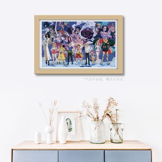 【折扣商品 不退不换】1000片 平面拼图 塑料拼图H2060 草帽九人海賊团 商品图3