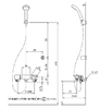 日本进口INAX伊奈恒温淋浴花洒龙头BF-WM145TSG套装卫浴 商品缩略图3