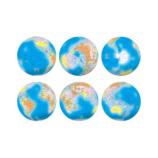 【折扣商品 不退不换】9寸 地球仪拼图 塑料拼图 A3031 蓝色简体中文地球 商品图1