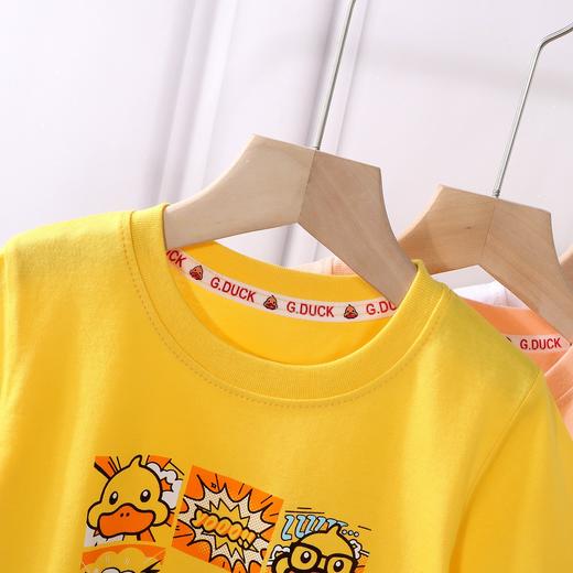 【59.9元任选三件】小黄鸭G.DUCK夏季儿童纯棉T恤男女童短袖薄款 商品图4