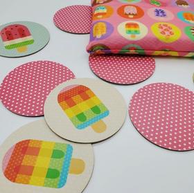 Petit Collage配对卡片冰淇淋美国高端玩具记忆桌游