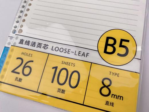 晨光极简26孔活页芯B5 商品图4