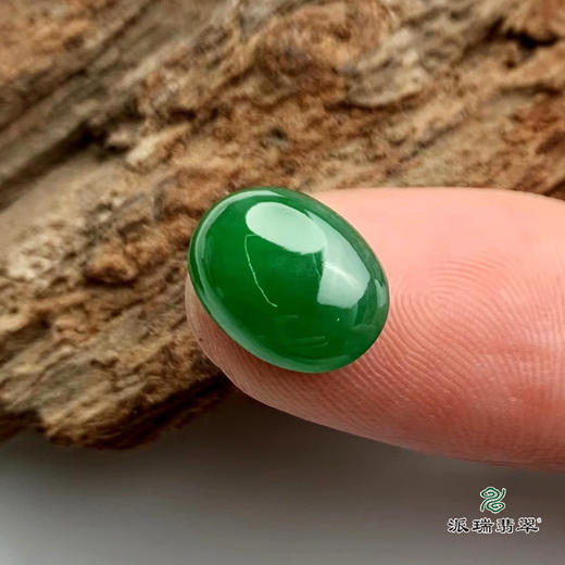 派瑞翡翠 翡翠戒面 冰种 绿色 商品图4