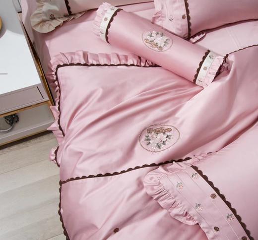 床品四件套 床单被罩套件 床上用品 拉菲花园 商品图7