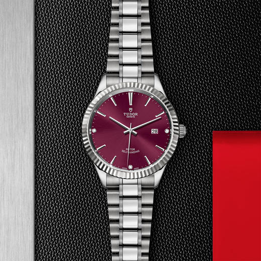 帝舵风尚系列 | 钢表壳，直径41毫米，镶钻表盘 商品图0