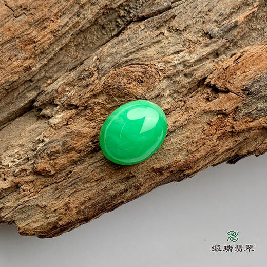 派瑞翡翠 翡翠戒面 冰种 绿色 商品图3