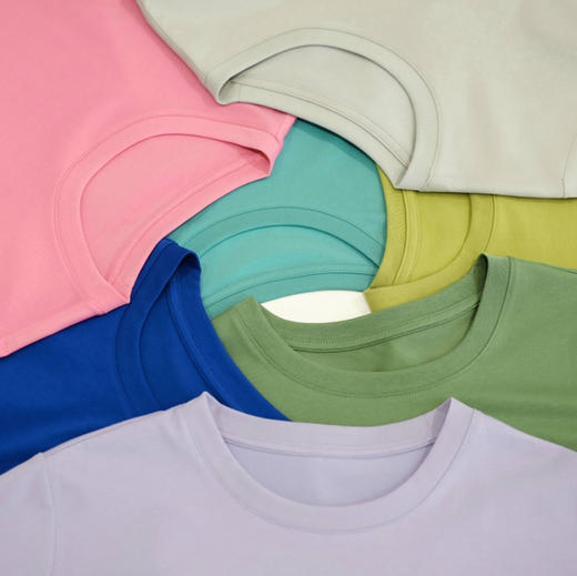 男女情侣款索罗纳凉感科技面料短袖T恤（17色） 商品图11