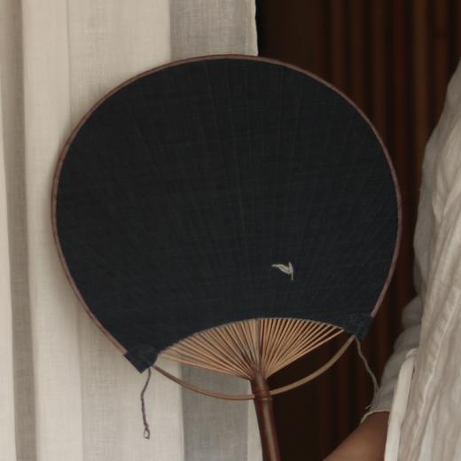 槐夏风清 夏布团扇 多款扇形/颜色可选（景德镇圆通发货） 商品图7