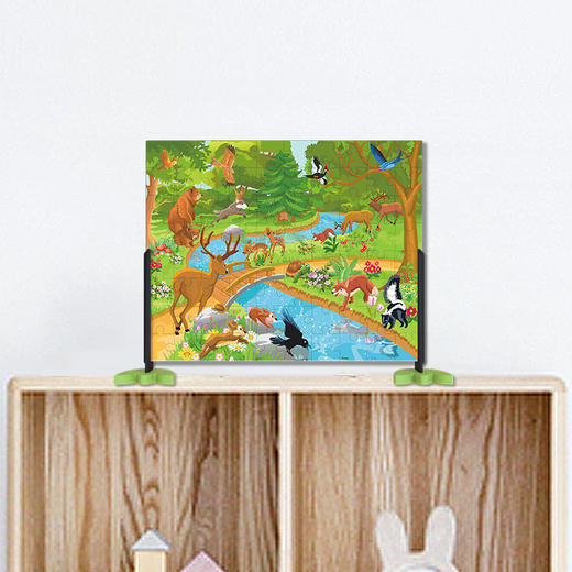 【折扣商品 不退不换】80片 儿童拼图 塑料拼图T1023 小溪旁的聚会 商品图1