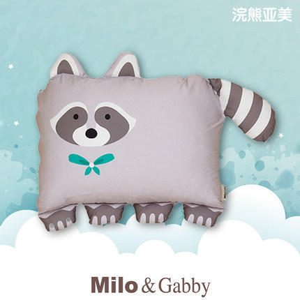 韩国Milo&Gabby3岁童趣枕卡通安抚抱枕枕套枕芯 商品图8