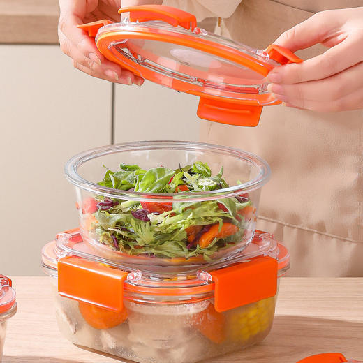 酷扣 美橙保鲜盒四件套装 中号 MCTZ-906A4 商品图5