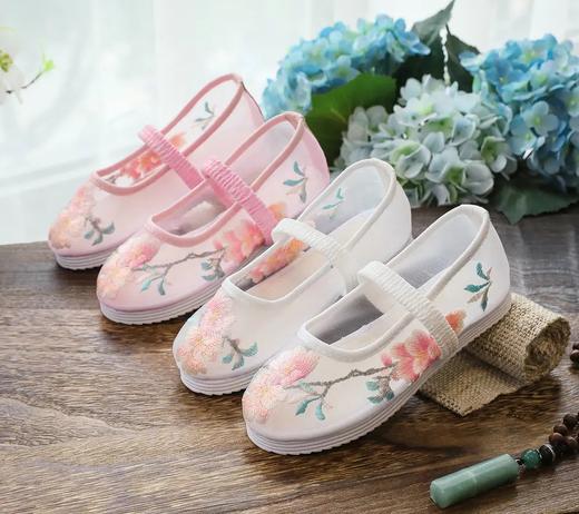 【凌霄花】儿童汉服绣花鞋夏网纱透气凉鞋 YR 商品图0