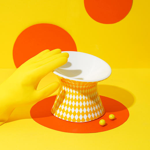 zeze艺术陶瓷宠物高脚碗-B（包邮） 商品图3