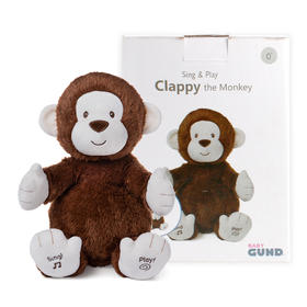 Baby Gund拍手会唱歌小猴婴儿早教益智启蒙音乐玩偶 6052184