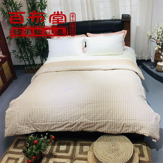 （乡村振兴商品）百布堂纯棉粗布健康养生空调被-米色 商品图0