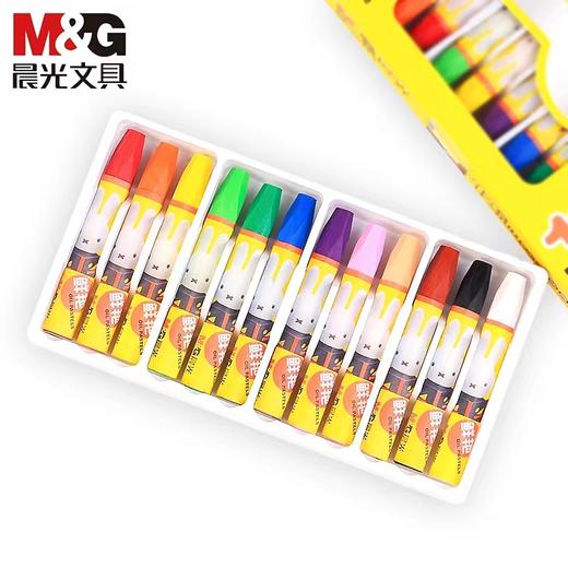 晨光米菲油画棒12色24色儿童安全无毒油画棒套装油画涂色蜡笔DIY油笔 油彩画颜料涂鸦1盒 商品图5