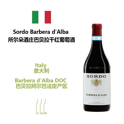 Sordo Barbera d'Alba 所尔朵酒庄巴贝拉干红葡萄酒 商品图0