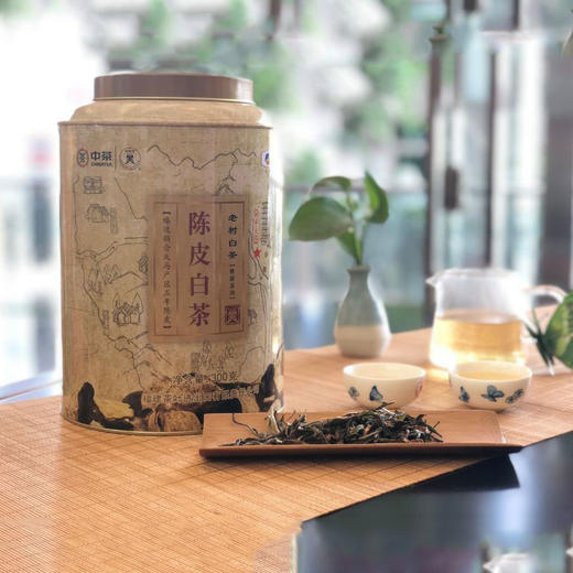 中茶 蝴蝶牌 陈皮白茶 新会天马五年陈皮+福鼎白牡丹 5151 300g/罐【京东同款】 商品图1