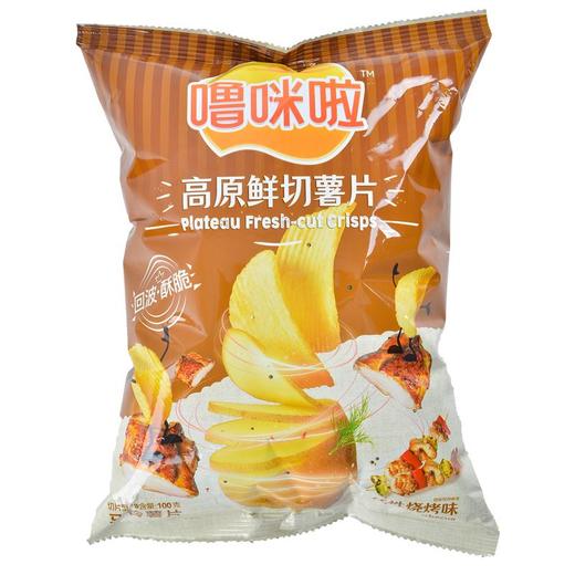 噜咪啦薯片烧烤味100g 商品图0