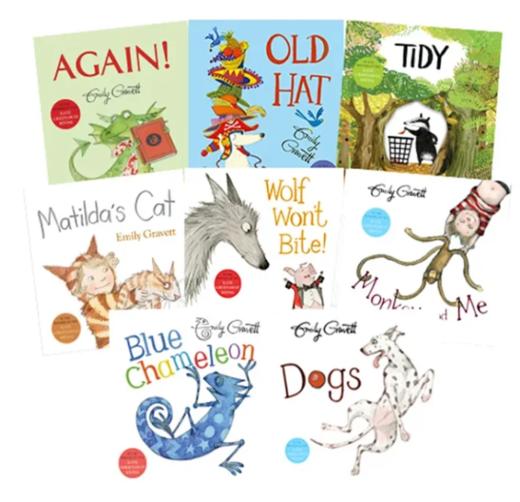 格林威奖作家 Emily Gravett 8册礼袋套装合售 英文原版 旧帽子 Old Hat 埃米莉 格雷维特 睡前故事绘本 商品图0