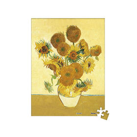 150片 迷你平面拼图 塑料拼图P1138 梵谷-向日葵